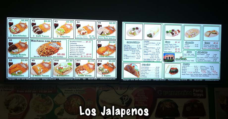 HD Sign Design digital menu in restaurants